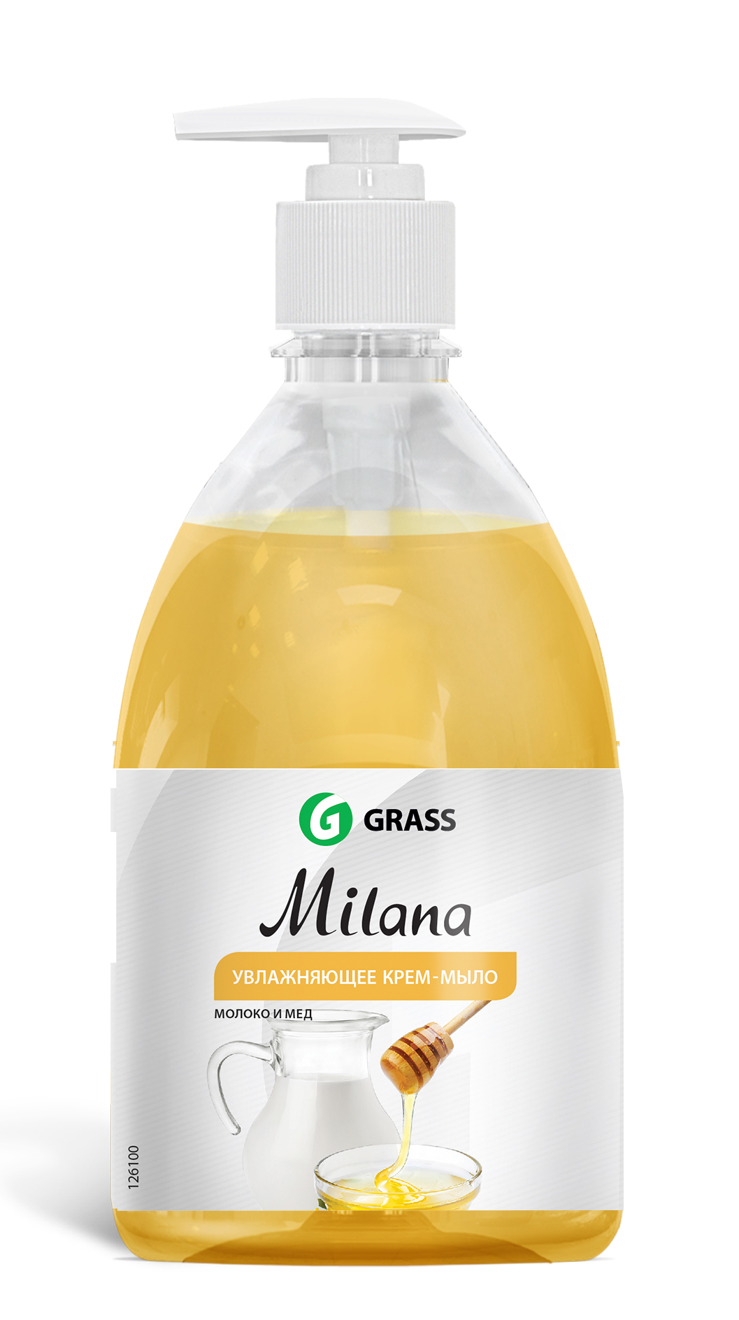 GRASS Крем-мыло Milana «Молоко и мед» 500 мл 
