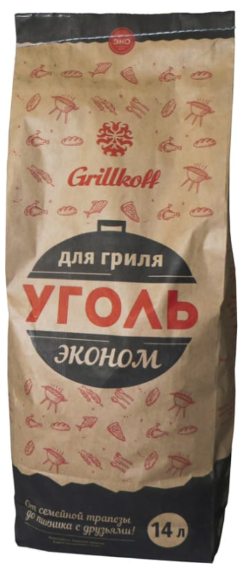 Уголь древесный для гриля Grillkoff «Эконом» 14 л