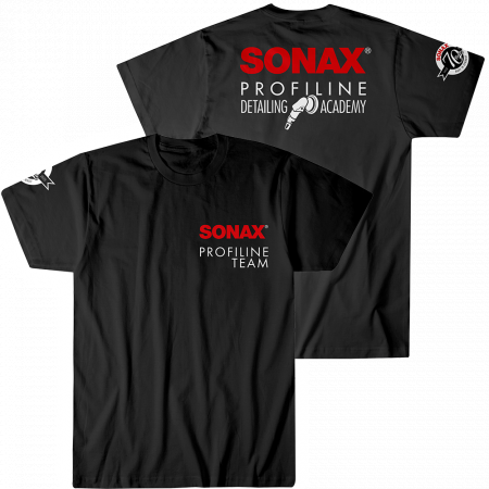 SONAX  Футболка РЕКЛАМА Profiline Detailing Academy черная размер L