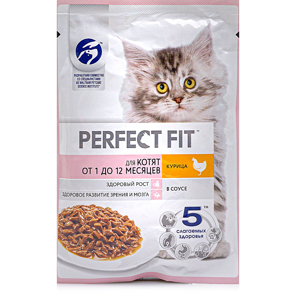 PerfectFit Корм для котят Курица в соусе 75 г