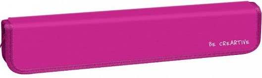 Пенал для кистей 1 секц. бол. Schoolformat РОЗОВЫЙ  270х68х10 мм роз. картон1/20