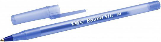 Ручка шариковая BIC «Round Stic», СИНЯЯ, корпус голубой, узел 1 мм, линия письма 0,32 мм1/60