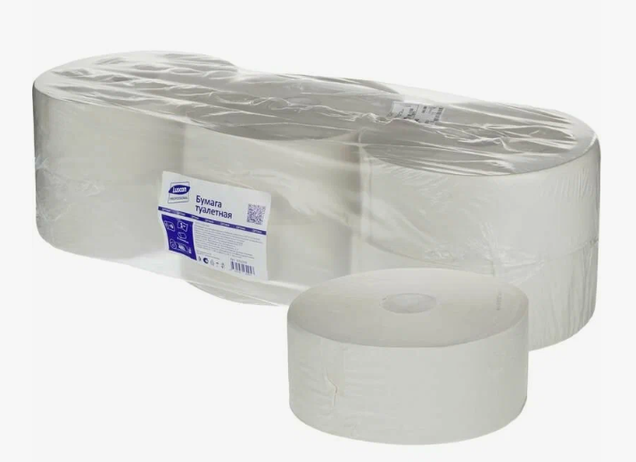 LUSCAN PROFESSIONAL Туалетная бумага макул. 1 сл, вт=6 см,480 м