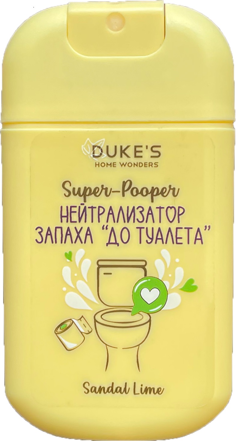 DUKE'S Нейтрализатор запаха «До туалета», Сандал Лайм 30 мл 