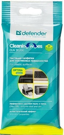 Салфетки универсал. Defender OPTIMA CLN 30200 пакет с европодвесом 20 шт 1/38