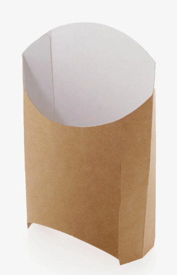 Коробка для фри 105х50х110 мм, M, крафт-бел.карт. 900 шт/кор 