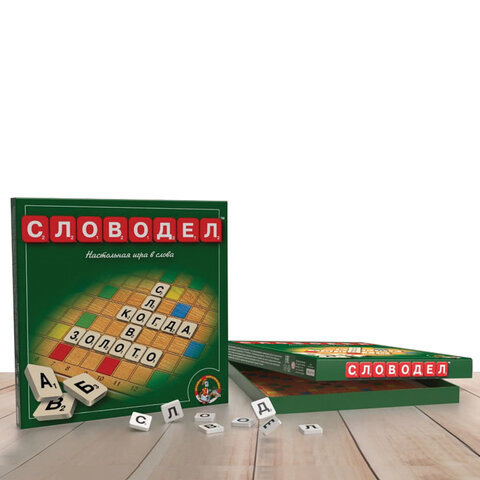 Игра настольная "Словодел" (зеленый), 0309 1/12