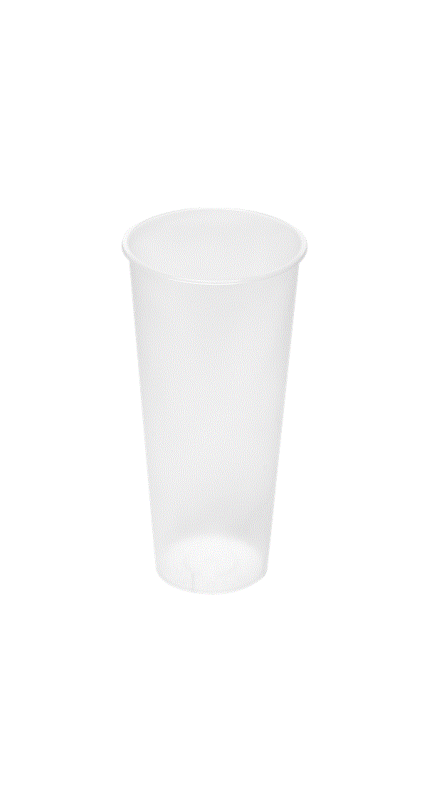 Стакан однораз пласт  500 мл, диз. 