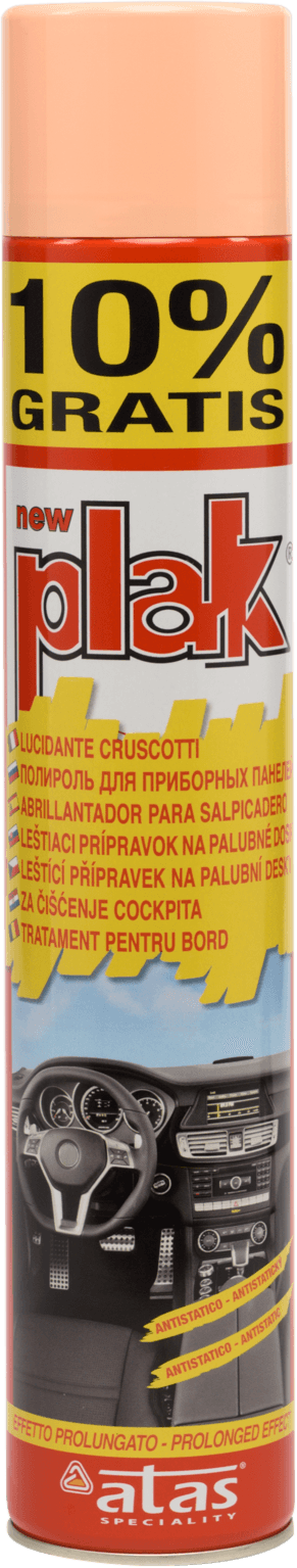 PLAK Полироль пластика Персик аэр. 750 мл