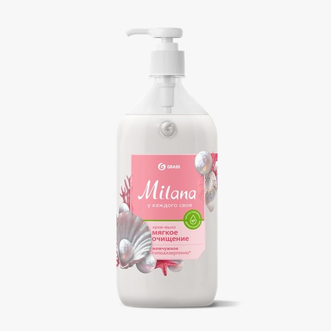GRASS Крем-мыло Milana «Жемчужное» 1 л 