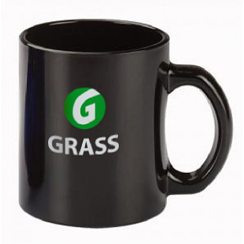 GRASS Кружка керамич.глянец с логотипом 