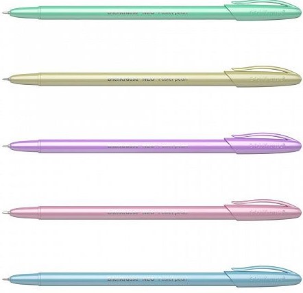 Ручка шарик. ErichKrause Neo Pastel pearl синий 0,7мм кругл. корп.1/60