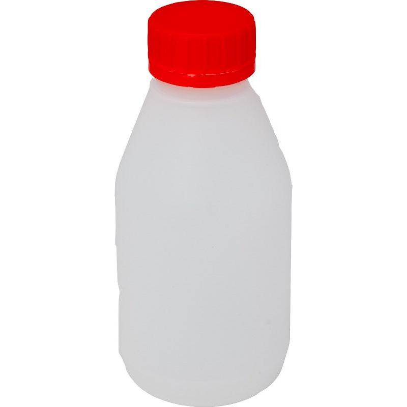 Бутылка пластиковая 250 мл с крышкой 130x60x60 мм 