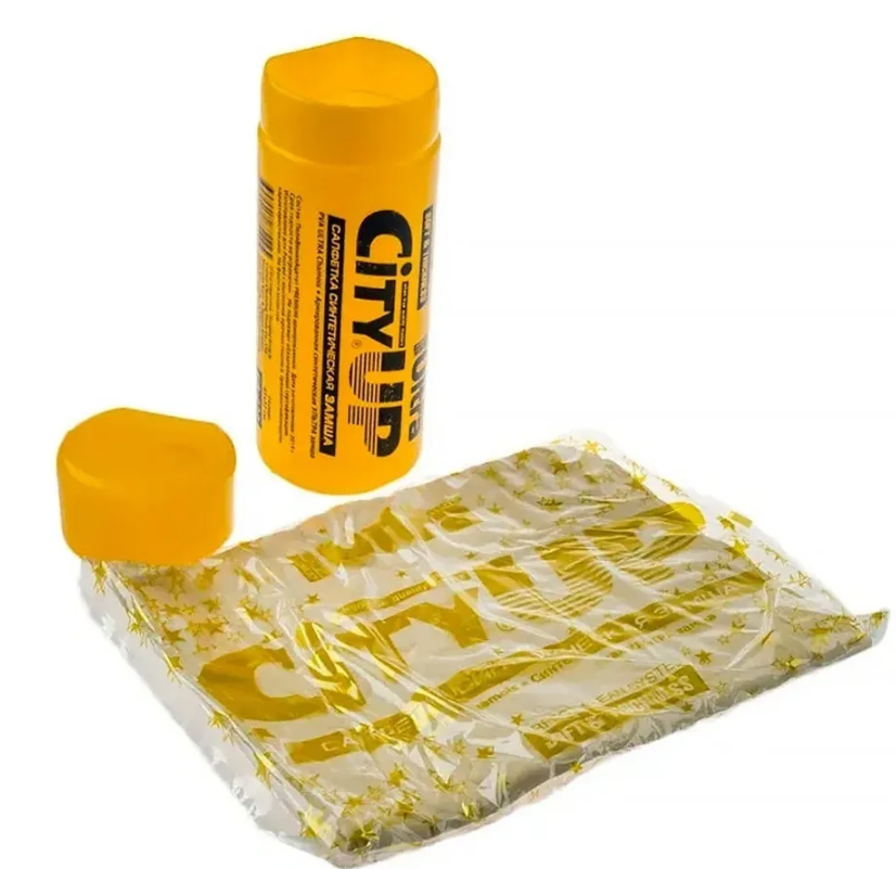 CITY UP Замша протирочная CU-222, в тубусе, 32х43 см 