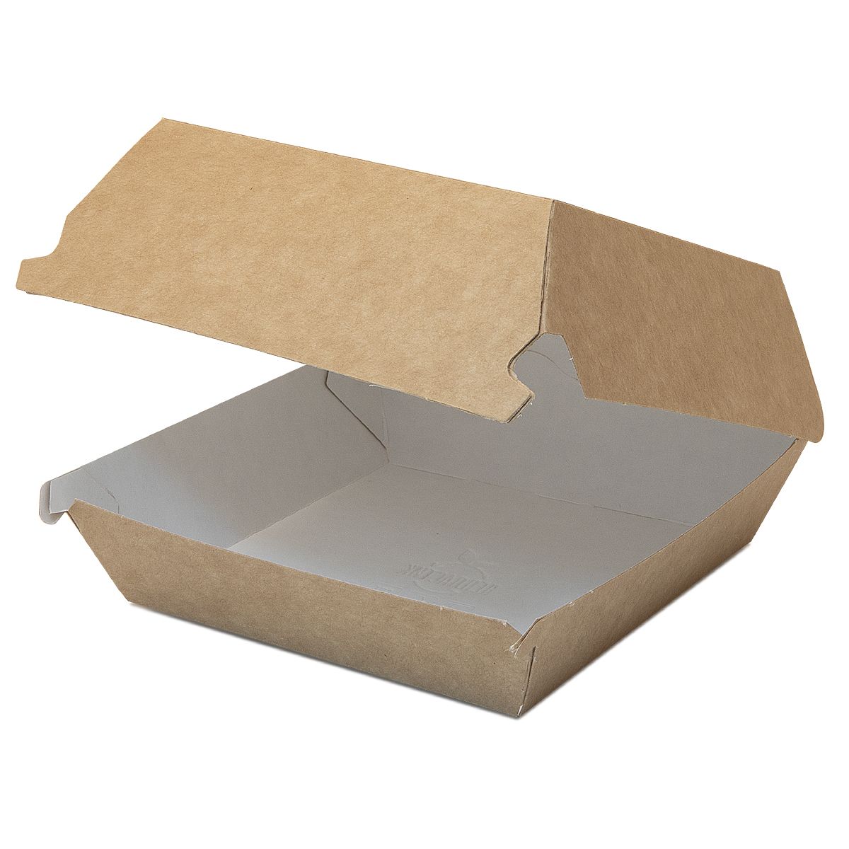 Коробка для бургера 123х123х70 мм, L крафт-бел.,карт. 240 шт/кор