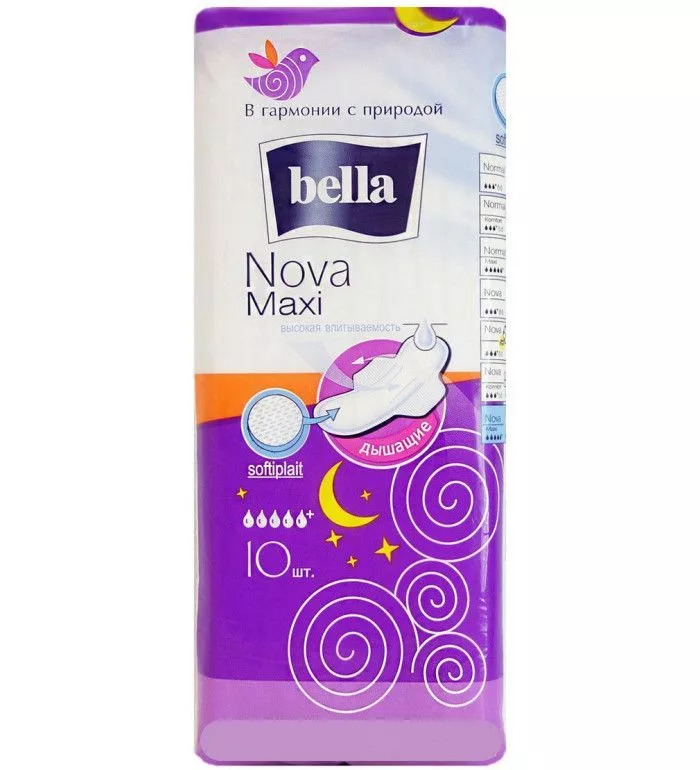 BELLA Прокладки гигиенические Nova Maxi, 10 шт