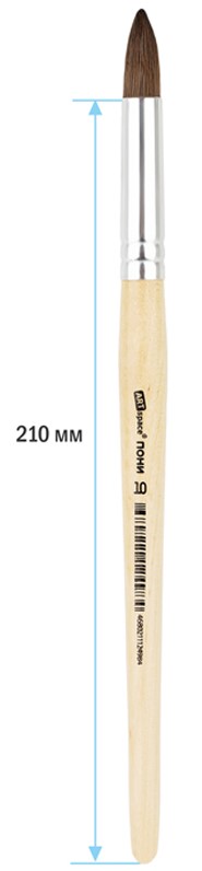 Кисть пони, ArtSpace, круглая №10, пакет, европодвес