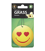 GRASS Ароматизатор картонный Смайл ваниль 