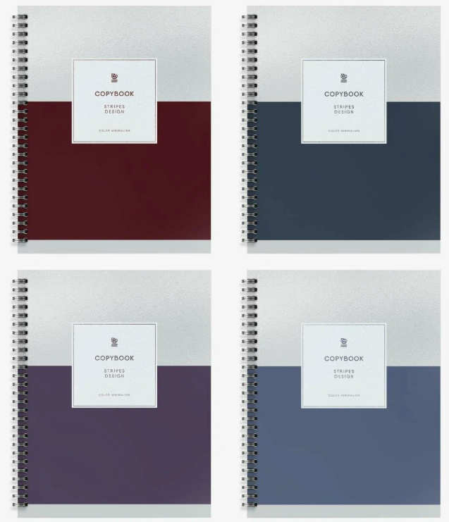 Тетрадь 96 л. А5 кл. греб. офс. Schoolformat ЭЛЕГАНТНЫЙ МИНИМАЛИЗМ мел. карт., твин-лак