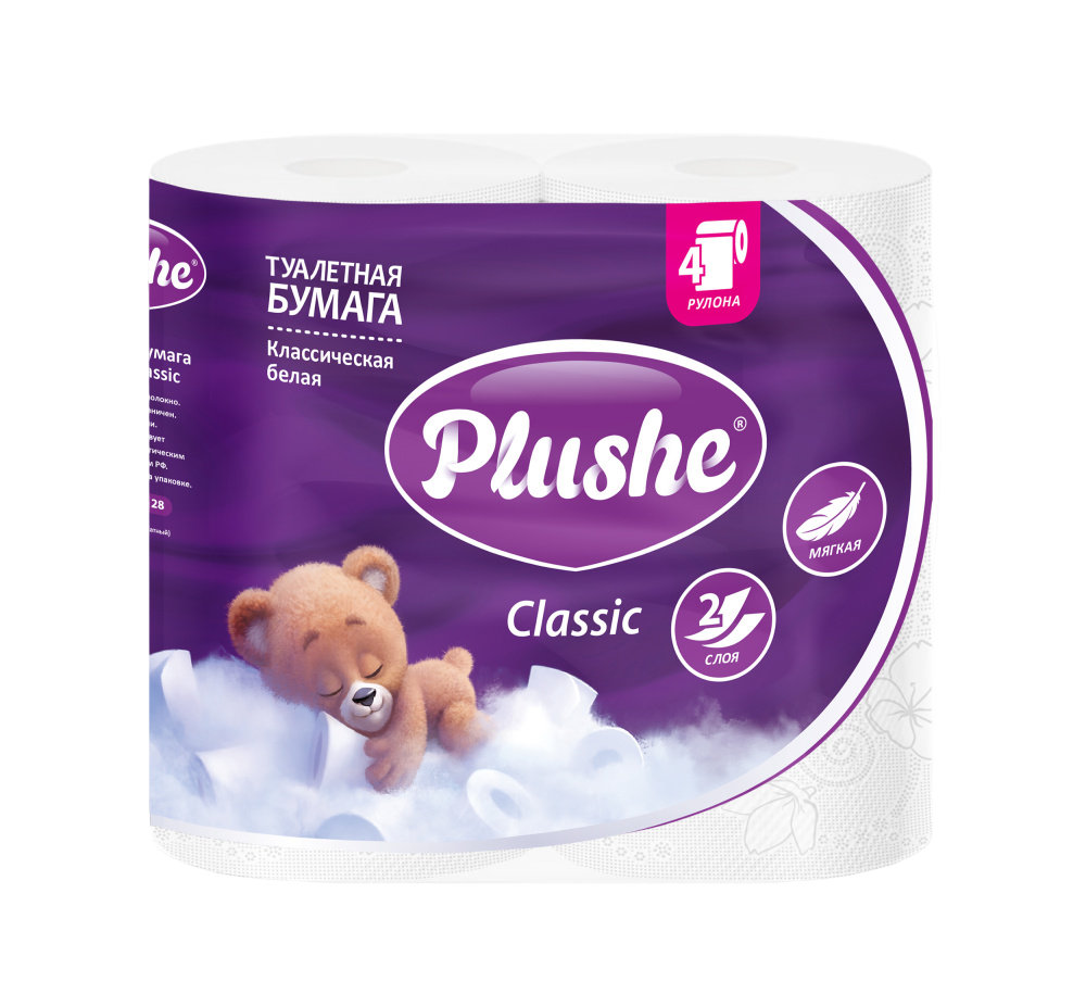 PLUSHE Туалетная бумага, 