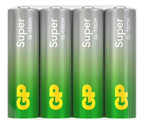 GP Батарейки Super G-Tech 15AA21RA-2CRS4 AA (LR6) 4шт/блист 