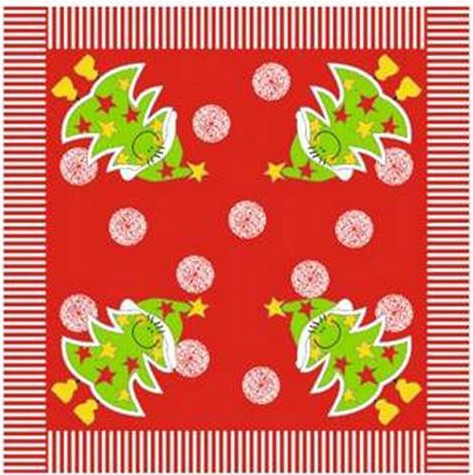 BULGAREE Салфетки 3 сл. 33х33 см. Веселая Елочка 20 листов (1 пач.)