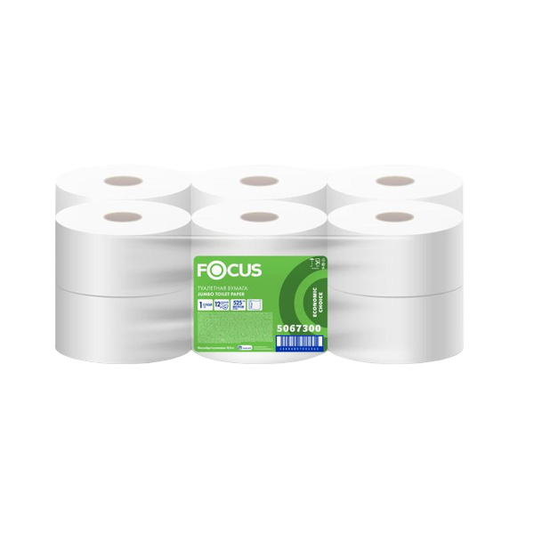 FOCUS Туалетная бумага для диспенсеров Eco Jumbo 1 сл, вт=6 см,525 м