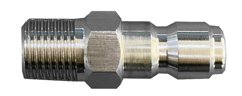 Ниппель-коннектор 350bar, 1/4M, нерж сталь