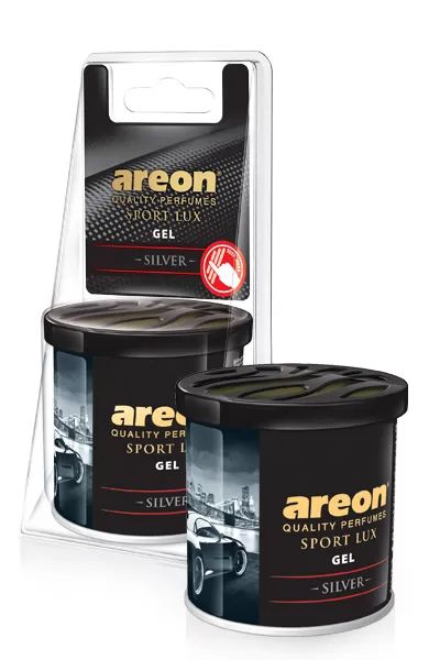 AREON Ароматизатор GEL CAN SPORT LUX BLISTER Silver