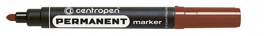 Маркер перманент. Centropen PERMANENT 2,5 мм корич. круглый 1 шт 1/10