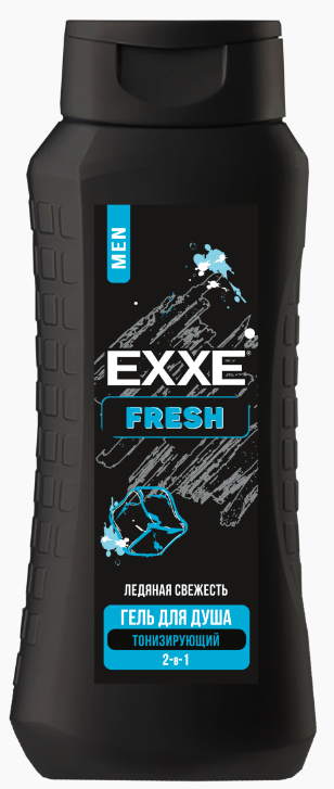 EXXE Гель для душа MEN FRESH Тонизирующий 2в1 400 мл