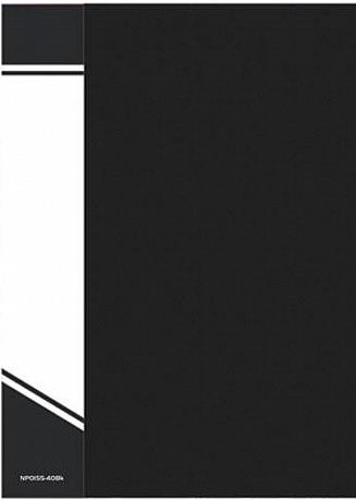 Папка с файлами INFORMAT А4 40 файлов черный пластик 600 карман д/маркир. этикет.1/30