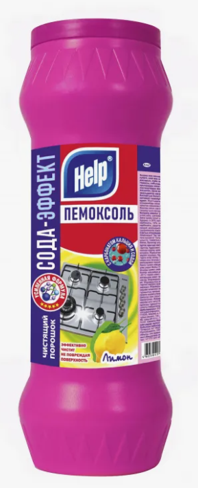 HELP Чистящий порошок Пемоксоль Сода-Эффект Лимон 400 г