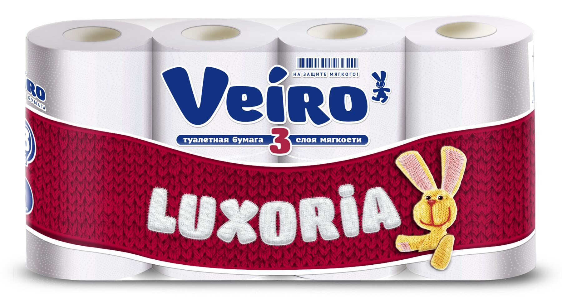 ВЕЙРО Туалетная бумага, Luxoria, 3 сл., 17 м  (8 рул.)