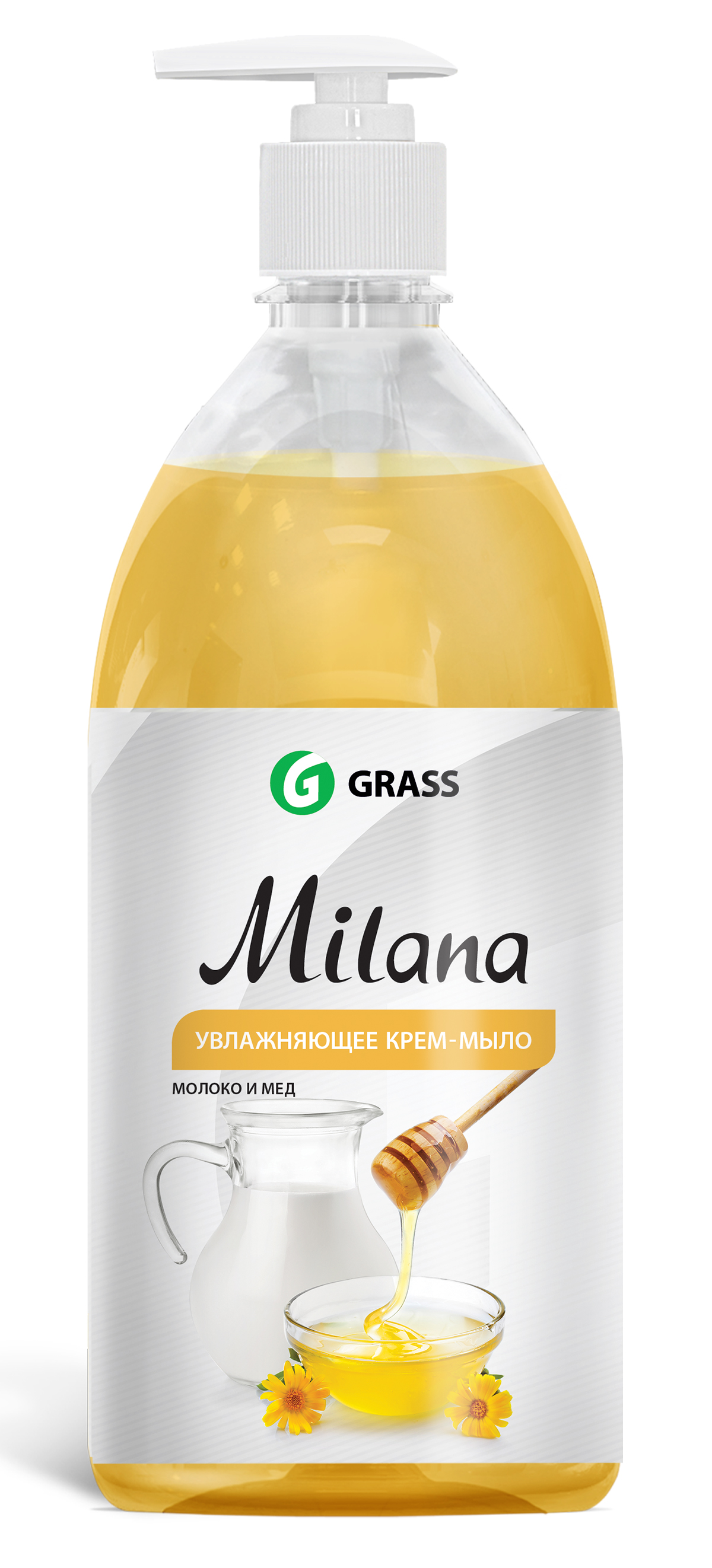 GRASS Крем-мыло Milana «Молоко и мед» 1 л   