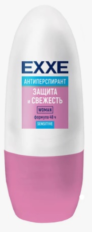 EXXE Дезодорант ролик женский Sensitive Защита и свежесть 50 мл