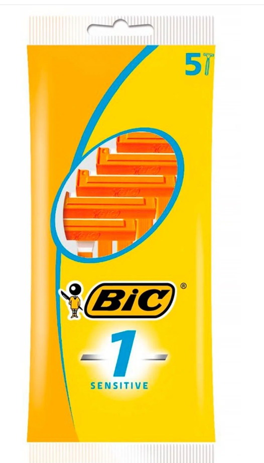 BIC Одноразовая бритва для чувств кожи оранж 5 шт 