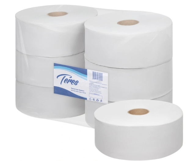 ТЕРЕС ЭКОНОМ Туалетная бумага макул. 1 сл, вт=6 см,480 м 1/6