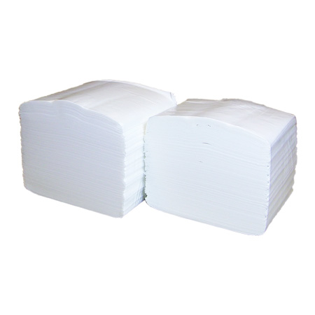 Туалетная бумага листовая, белая, 10х20 см. 2 сл. 200 листов (1 пач.) 