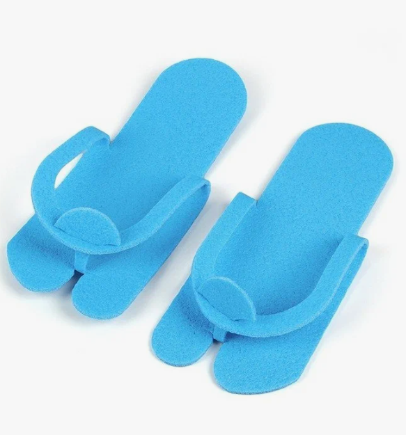 ЧИСТОВЬЕ Тапочки-вьетнамки из пенополиэтилена, 5 мм, Голубой, 25 пар/уп