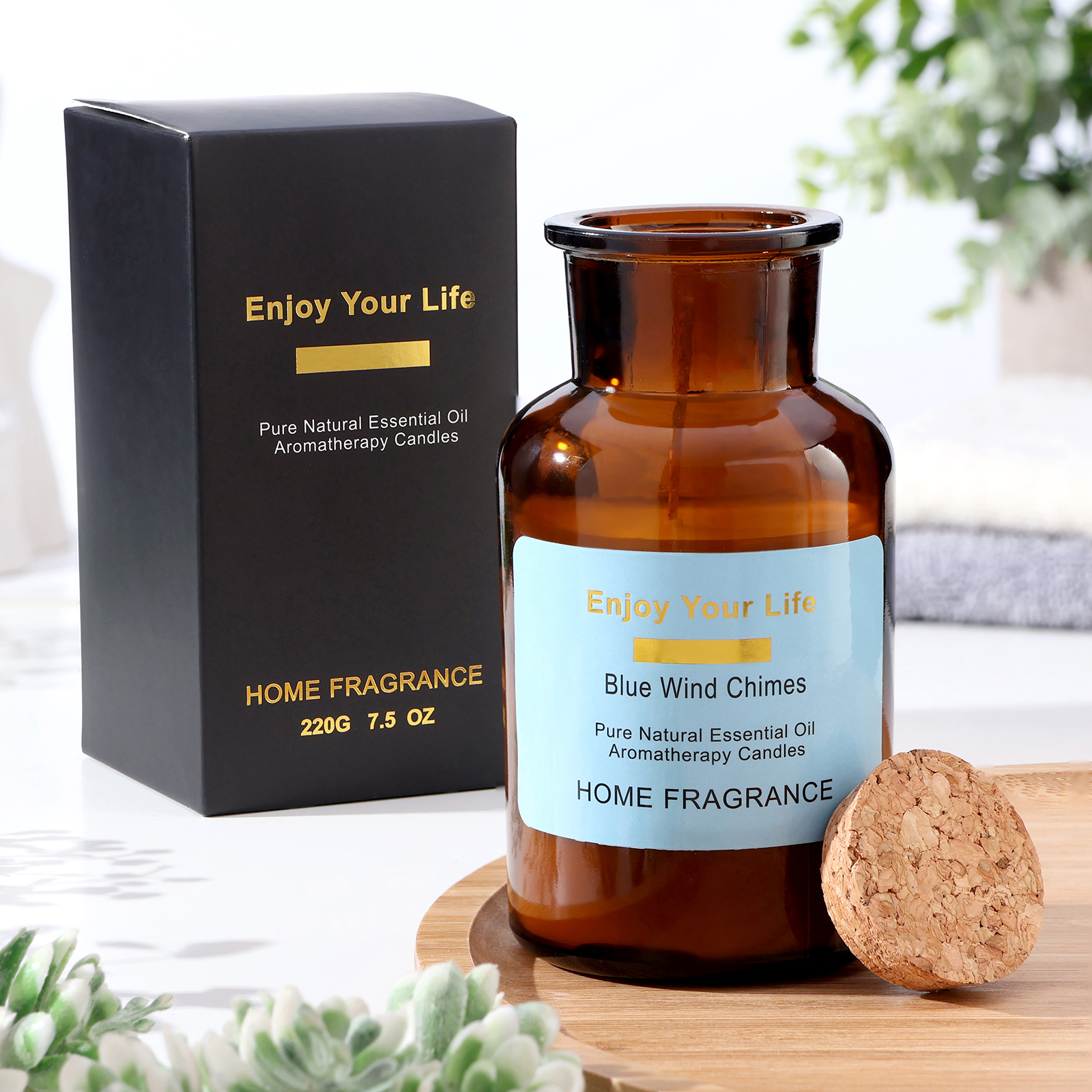 Ароматическая свеча в банке «Голубые колокольчики», 6×13 см