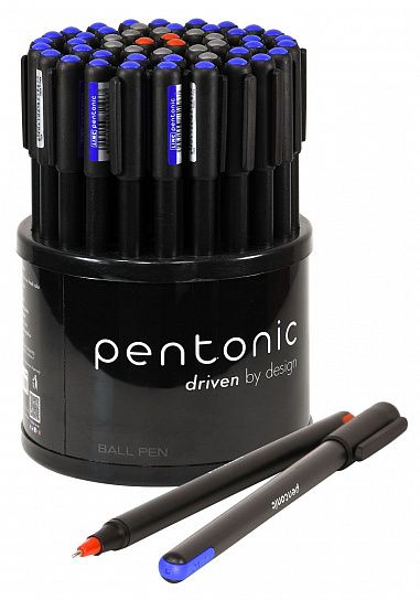 Ручка шарик. Linc PENTONIC ассорти 0,7 мм черный кругл. корп. игольчатый наконечник1/50