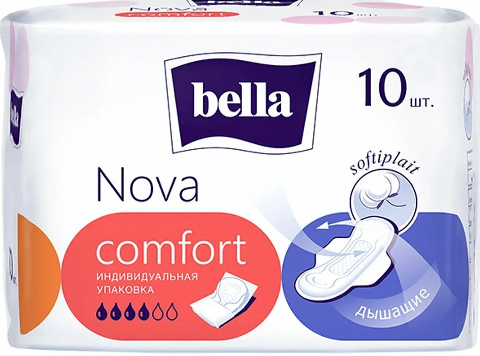 BELLA Прокладки гигиенические Nova Comfort, 10 шт