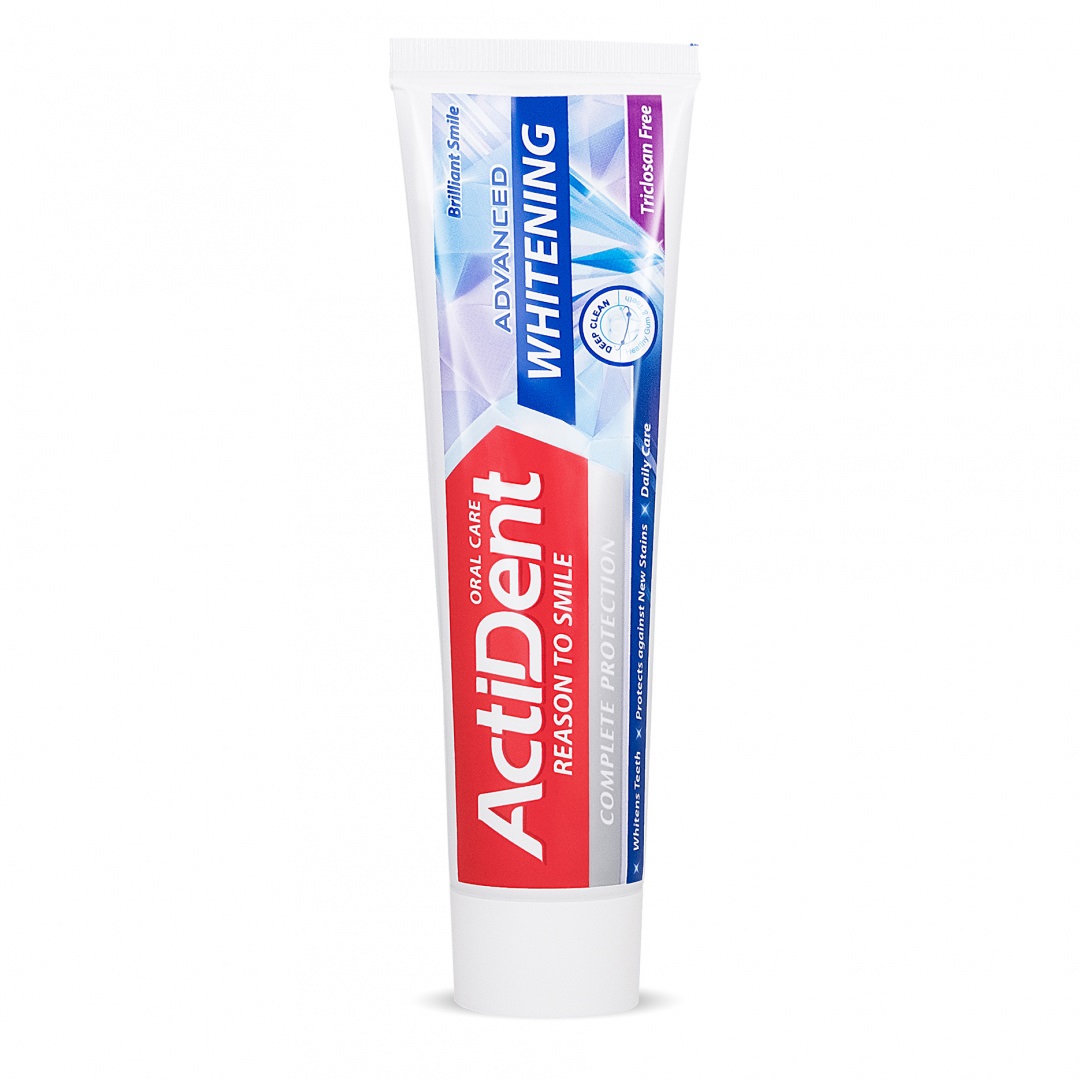 ACTIVE Зубная паста "Отбеливающая" Whitening, 130 г 1/48