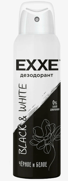 EXXE Дезодорант спрей женский Black&White 150 мл 