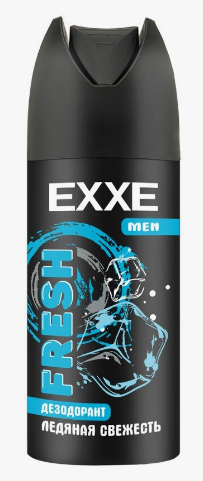 EXXE Дезодорант спрей MEN FRESH 150 мл 