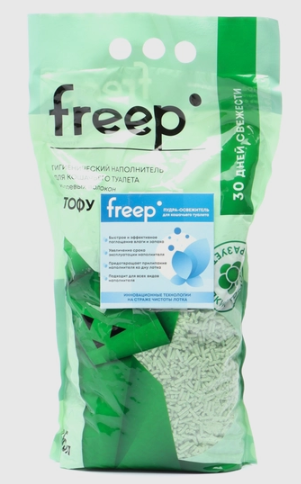 FREEP Наполнитель Тофу Зелёный чай 4,5 л 