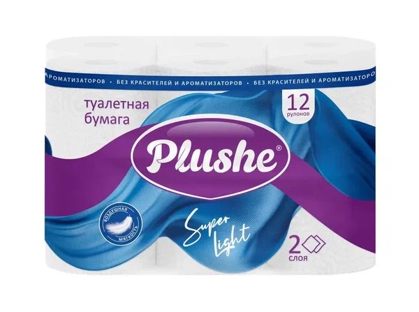 PLUSHE Туалетная бумага, 