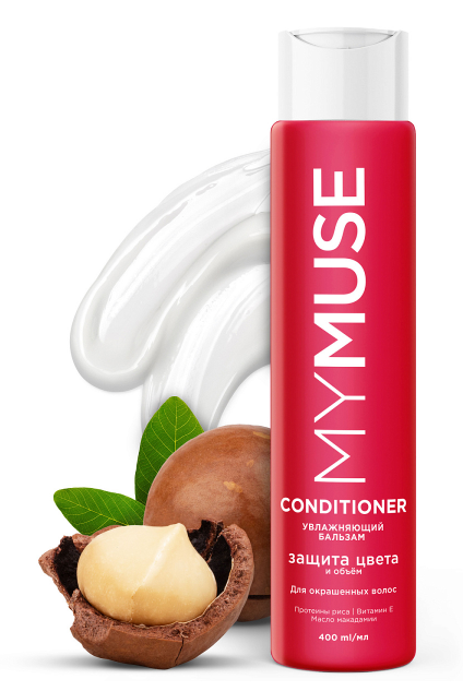 MY MUSE Бальзам для окрашенных волос защита цвета и увлажнение 250 мл 