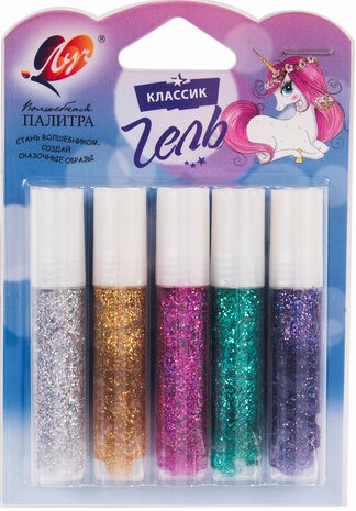 Гель с блестками Блеск 5 цв 1/20